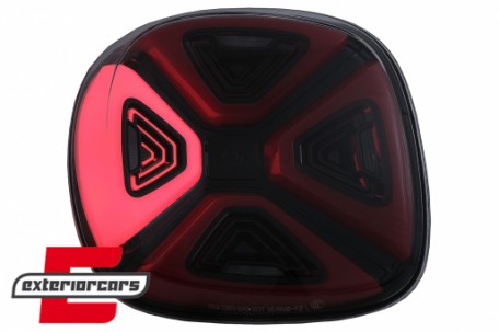 Full LED stražnja svjetla Dynamic Start-up (crvena/smoke) / Smart ForTwo C453 A453 ForFour W453 (2014-2019), LDSM01