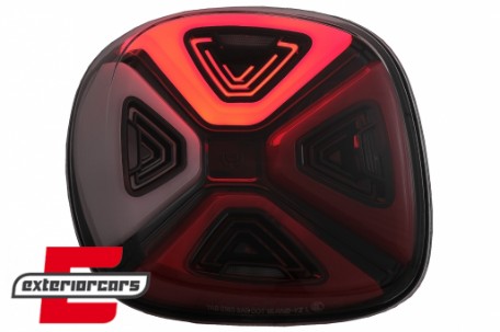 Full LED stražnja svjetla Dynamic Start-up (crvena/smoke) / Smart ForTwo C453 A453 ForFour W453 (2014-2019), LDSM01