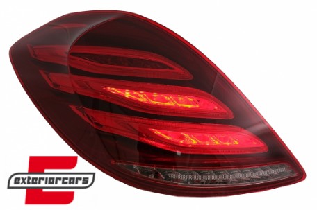 Full LED stražnja svjetla Facelift dizajn (crvena/kristal) / Mercedes S-klasa W222 (2013-2017), LDMEC6