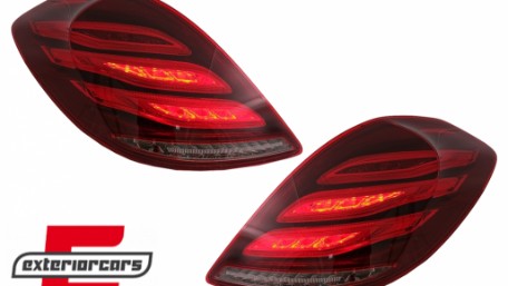 Full LED stražnja svjetla Facelift dizajn (crvena/kristal) / Mercedes S-klasa W222 (2013-2017), LDMEC6