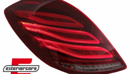 Full LED stražnja svjetla Facelift dizajn (crvena/kristal) / Mercedes S-klasa W222 (2013-2017), LDMEC6