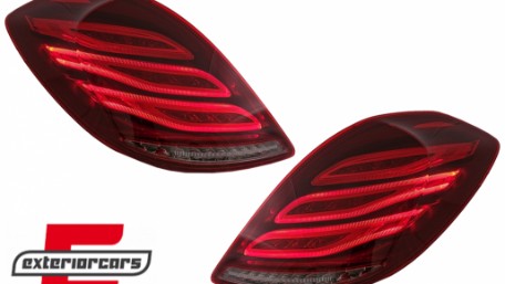 Full LED stražnja svjetla Facelift dizajn (crvena/kristal) / Mercedes S-klasa W222 (2013-2017), LDMEC6