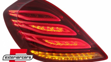 Full LED stražnja svjetla Facelift dizajn (crvena/kristal) / Mercedes S-klasa W222 (2013-2017), LDMEC6