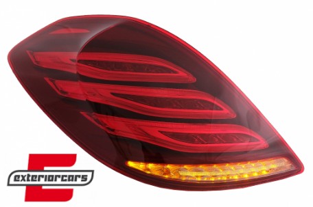 Full LED stražnja svjetla Facelift dizajn (crvena/kristal) / Mercedes S-klasa W222 (2013-2017), LDMEC6