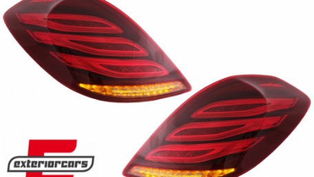 Full LED stražnja svjetla Facelift dizajn (crvena/kristal) / Mercedes S-klasa W222 (2013-2017), LDMEC6