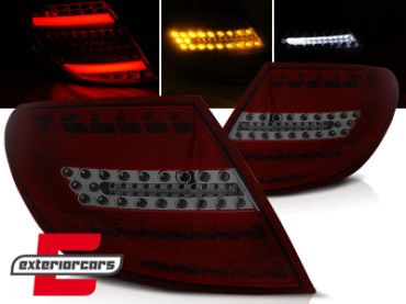 Full LED stražnja svjetla Facelift dizajn (crvena/smoke) / Mercedes C-klasa W204 limuzina (2007-2010), LDME72