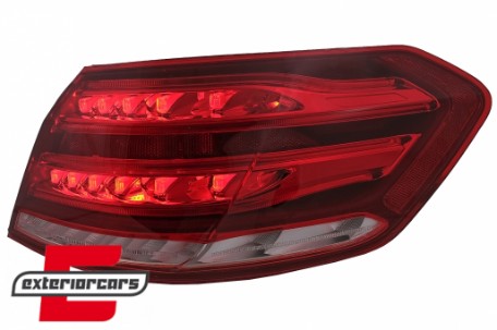 Full LED stražnja svjetla LED SEQ žmigavci (crvena/kristal) / Mercedes E-klasa W212 Facelift (2013-2016), LDMEB3