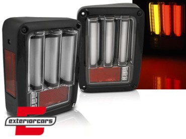 Full LED stražnja svjetla LedBar (crna) / Jeep Wrangler JK (2007-2017), LDCH20