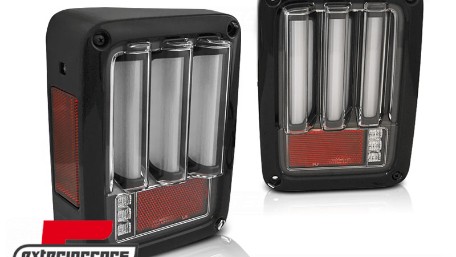Full LED stražnja svjetla LedBar (crna) / Jeep Wrangler JK (2007-2017), LDCH20