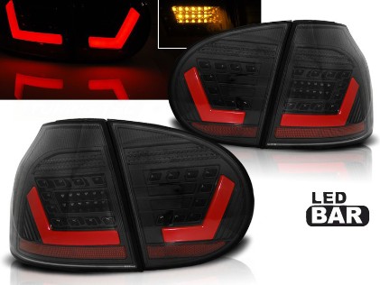 Full LED stražnja svjetla LedBar (crna) / Volkswagen Golf 5 (10.2003-2009), LDVWB9