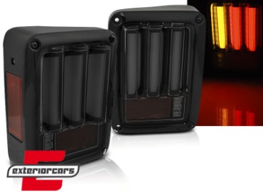 Full LED stražnja svjetla LedBar (crna/smoke) / Jeep Wrangler JK (2007-2017), LDCH21