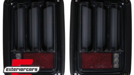Full LED stražnja svjetla LedBar (crna/smoke) / Jeep Wrangler JK (2007-2017), LDCH21
