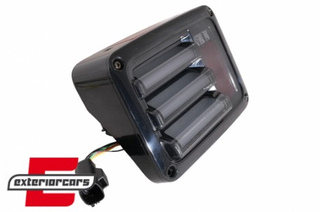 Full LED stražnja svjetla LedBar (crna/smoke) / Jeep Wrangler JK (2007-2017), LDCH21