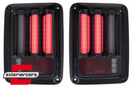 Full LED stražnja svjetla LedBar (crna/smoke) / Jeep Wrangler JK (2007-2017), LDCH21