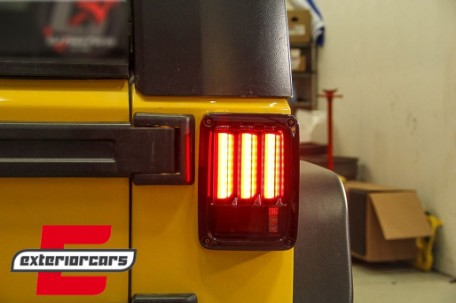 Full LED stražnja svjetla LedBar (crna/smoke) / Jeep Wrangler JK (2007-2017), LDCH21