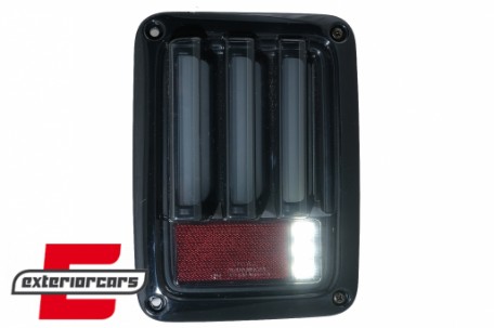 Full LED stražnja svjetla LedBar (crna/smoke) / Jeep Wrangler JK (2007-2017), LDCH21