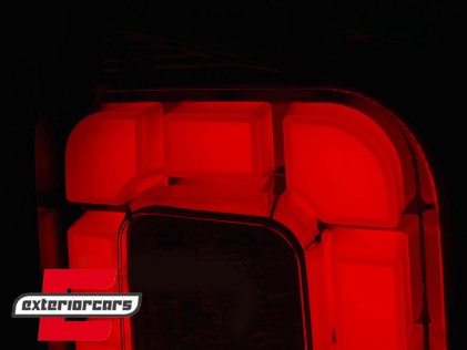 Full LED stražnja svjetla LedBar (crvena/kristal) / VW Transporter Multivan Caravelle T6 (2015-2019), LDVWI9