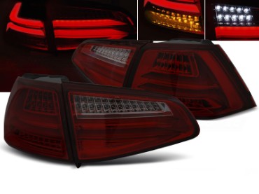 Full LED stražnja svjetla LedBar (crvena/smoke) / VW Golf 7 VII (2013-2017), LDVWG5