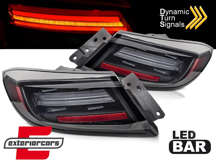 Full LED stražnja svjetla LedBar Dinamički Sekvencijalni žmigavci (crna) / Toyota GR86 (2021-), LDTO41