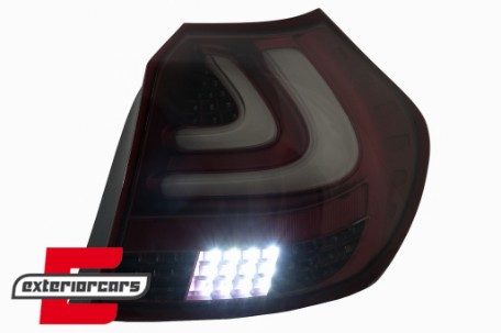 Full LED stražnja svjetla LedBar dizajn (crvena) / BMW serije 1 E81 E87 (2004-08.2007), LDBM99