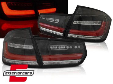 Full LED stražnja svjetla LedBar SEQ žmigavci (crna) / BMW serije 3 F30 (2011-2019), LDBMI9