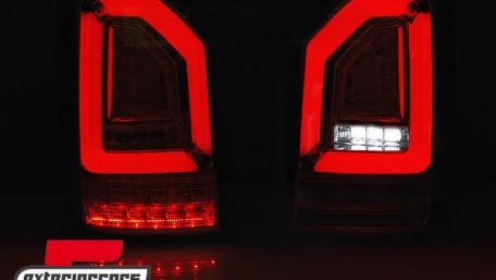 Full LED stražnja svjetla LedBar SEQ žmigavci (crna) / VW Transporter Multivan Caravelle T6 (2015-2019), LDVWJ5