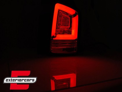Full LED stražnja svjetla LedBar SEQ žmigavci (crna) / VW Transporter Multivan Caravelle T6 (2015-2019), LDVWK5