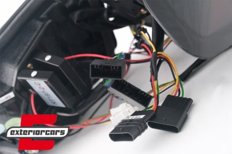 Full LED stražnja svjetla LedBar SEQ žmigavci (crna/smoke) / BMW serije 3 F30 (2011-2019), LDBMJ0