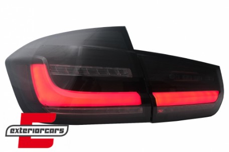 Full LED stražnja svjetla LedBar SEQ žmigavci (crna/smoke) / BMW serije 3 F30 (2011-2019), LDBMJ0