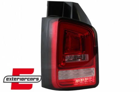 Full LED stražnja svjetla LedBar SEQ Žmigavci (crvena/kristal) / Volkswagen T5 (04.2003-2009), LDVWL1