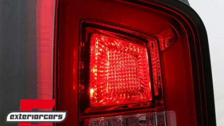 Full LED stražnja svjetla LedBar SEQ Žmigavci (crvena/kristal) / Volkswagen T5 (04.2003-2009), LDVWL1