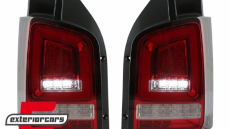 Full LED stražnja svjetla LedBar SEQ Žmigavci (crvena/kristal) / Volkswagen T5 (04.2003-2009), LDVWL1