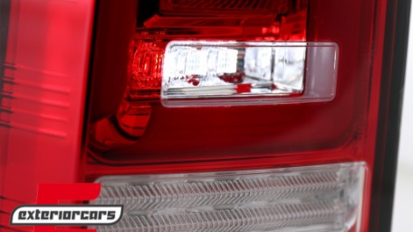 Full LED stražnja svjetla LedBar SEQ Žmigavci (crvena/kristal) / Volkswagen T5 (04.2003-2009), LDVWL1