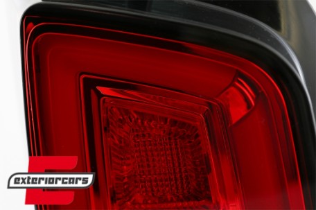 Full LED stražnja svjetla LedBar SEQ Žmigavci (crvena/kristal) / Volkswagen T5 (04.2003-2009), LDVWL1