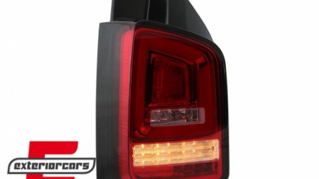 Full LED stražnja svjetla LedBar SEQ Žmigavci (crvena/kristal) / Volkswagen T5 (04.2003-2009), LDVWL1