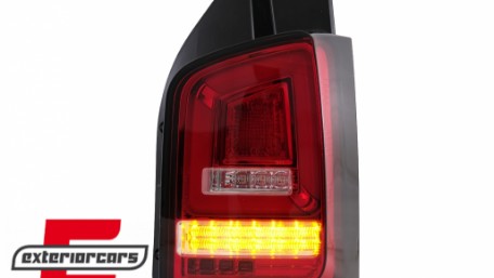 Full LED stražnja svjetla LedBar SEQ žmigavci (crvena/kristal) / Volkswagen T5.1 (04.2010-2015), LDVWL6