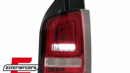 Full LED stražnja svjetla LedBar SEQ žmigavci (crvena/kristal) / Volkswagen T5.1 (04.2010-2015), LDVWL6