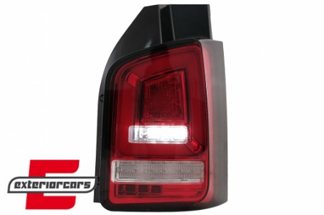 Full LED stražnja svjetla LedBar SEQ žmigavci (crvena/kristal) / Volkswagen T5.1 (04.2010-2015), LDVWL6