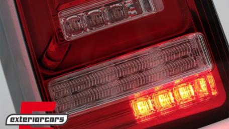 Full LED stražnja svjetla LedBar SEQ žmigavci (crvena/kristal) / Volkswagen T5.1 (04.2010-2015), LDVWL6