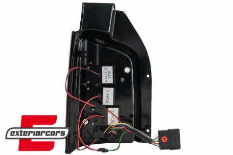 Full LED stražnja svjetla LedBar SEQ žmigavci (crvena/kristal) / Volkswagen T5.1 (04.2010-2015), LDVWL6