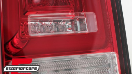 Full LED stražnja svjetla LedBar SEQ žmigavci (crvena/kristal) / Volkswagen T5.1 (04.2010-2015), LDVWL6