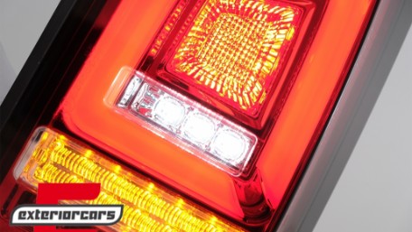 Full LED stražnja svjetla LedBar SEQ žmigavci (crvena/kristal) / Volkswagen T5.1 (04.2010-2015), LDVWL6