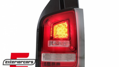 Full LED stražnja svjetla LedBar SEQ žmigavci (crvena/kristal) / Volkswagen T5.1 (04.2010-2015), LDVWL6