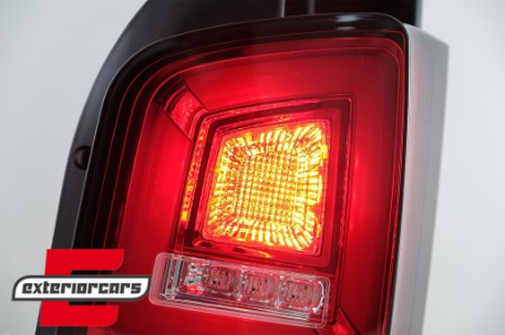 Full LED stražnja svjetla LedBar SEQ žmigavci (crvena/kristal) / Volkswagen T5.1 (04.2010-2015), LDVWL6