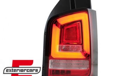 Full LED stražnja svjetla LedBar SEQ žmigavci (crvena/kristal) / Volkswagen T5.1 (04.2010-2015), LDVWL6