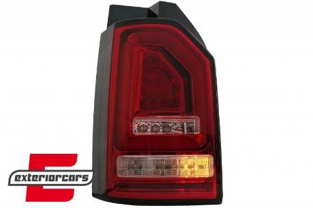 Full LED stražnja svjetla LedBar SEQ žmigavci (crvena/kristal) / VW Transporter Multivan Caravelle T6 (2015-2019), LDVWJ2