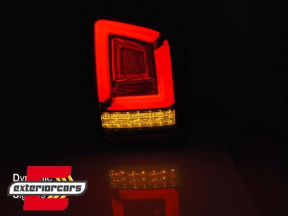 Full LED stražnja svjetla LedBar SEQ žmigavci (crvena/smoke) / Volkswagen T5.1 (04.2010-2015), LDVWL7