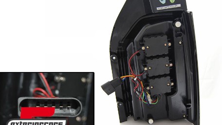 Full LED stražnja svjetla LedBar SEQ žmigavci (crvena/smoke) / VW Transporter Multivan Caravelle T6 (2015-2019), LDVWJ3