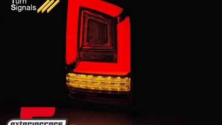 Full LED stražnja svjetla LedBar SEQ žmigavci (crvena/smoke) / VW Transporter Multivan Caravelle T6 (2015-2019), LDVWK3