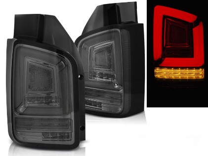Full LED stražnja svjetla LedBar SEQ žmigavci (smoke) / Volkswagen T5.1 (04.2010-2015), LDVWL8